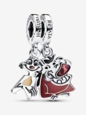 Pandora Disney The Lion?[??ing Timon & Pumbaa Splittable Dangle Charm